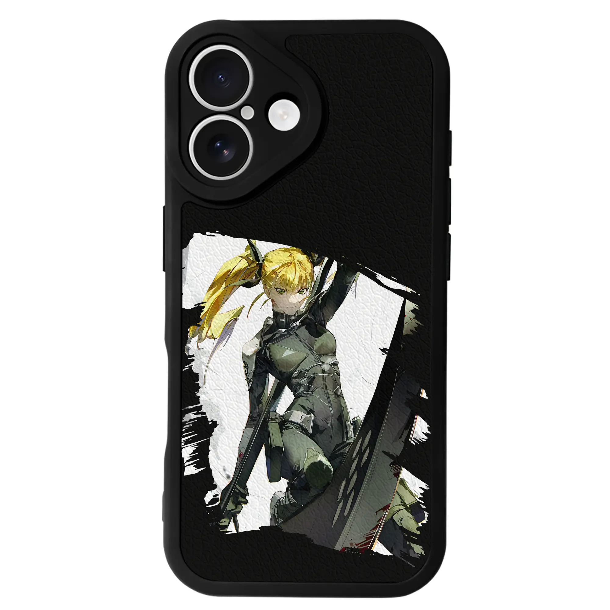 怪獣8号 グッズ,四ノ宮キコル - IPhone 16シリーズ対応 ・ シリコンスマホケース ・ レザー調 ・ 高精度フィット ・ 耐衝撃 ・ ワイヤレス充電対応 ・ 精密カット